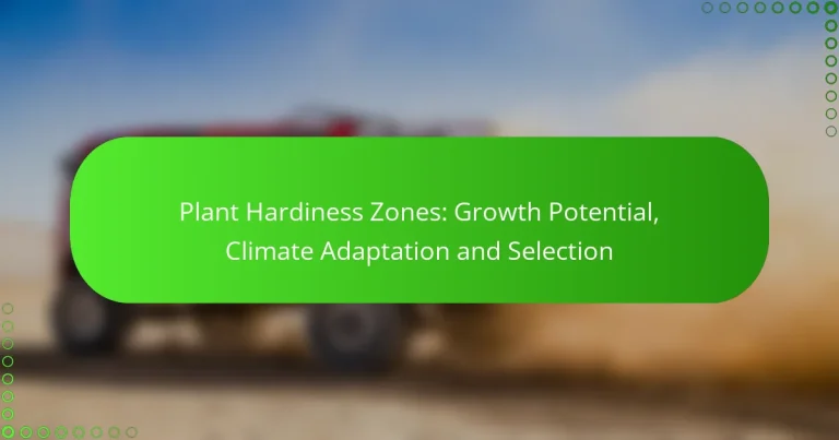 Plant Hardiness Zones: Growth Potential, Climate Adaptation and Selection